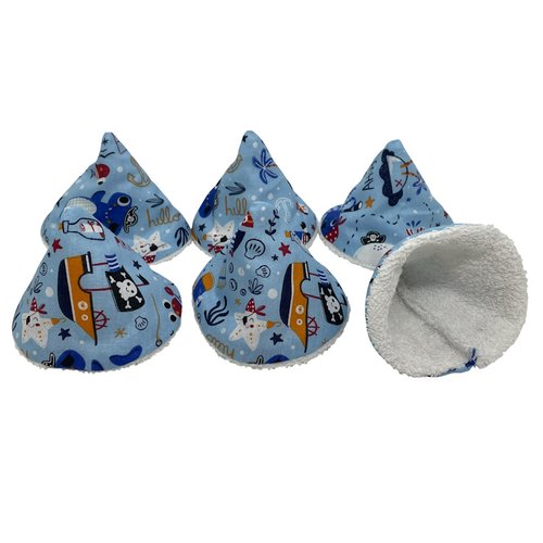 Lot de 6 tipis pare pipi bleu "pirate aventure"