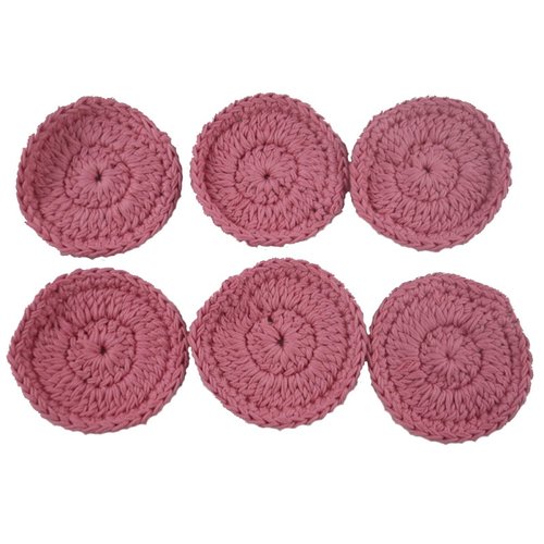 Cotons démaquillants roses lavables / lingettes démaquillaantes