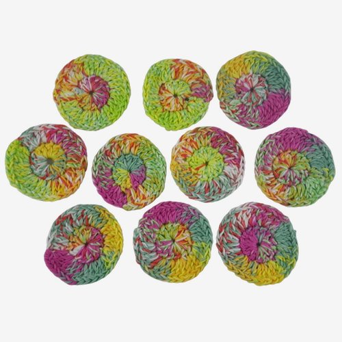 Cotons démaquillants lavables multicolores / lingettes démaquillantes