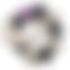 Anneau de dentition violet et noir inspiration montessori