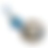 Hochet de dentition bleu turquoise inspiration montessori