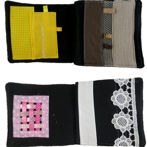 Livre en tissu des textures et des couleurs