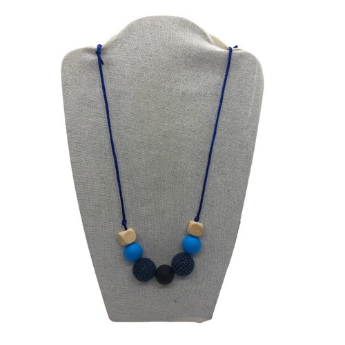 Collier de portage / allaitement bleu