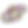 Anneau de dentition rose et blanc inspiration montessori