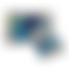 Puzzle oiseau bleu et beige en feutrine d'inspiration montessori
