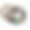 Anneau de dentition gris et cœur vert inspiration montessori