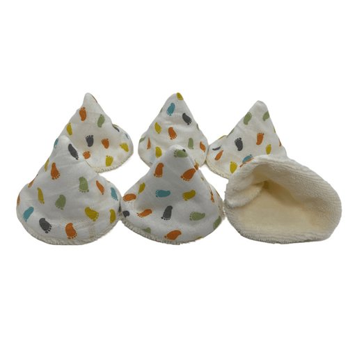 Lot de 6 tipis pare pipi petits pieds multicolores