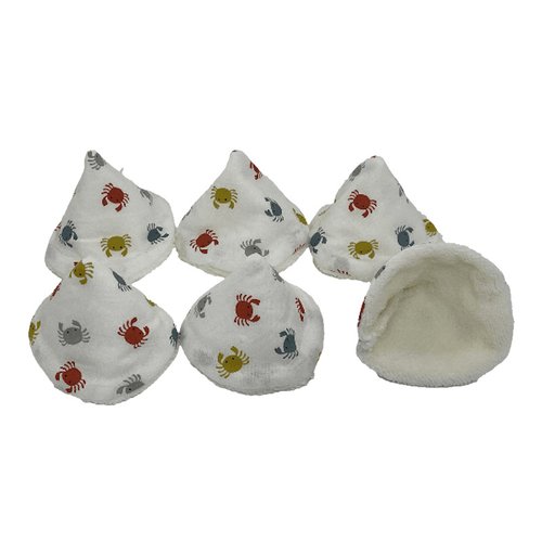 Lot de 6 tipis pare pipi crabes multicolores
