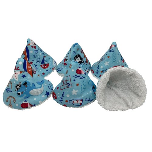 Lot de 6 tipis pare pipi bleu turquoise "pirate aventure"