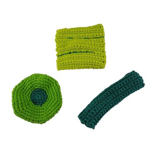 Lot de 3 fidgets verts