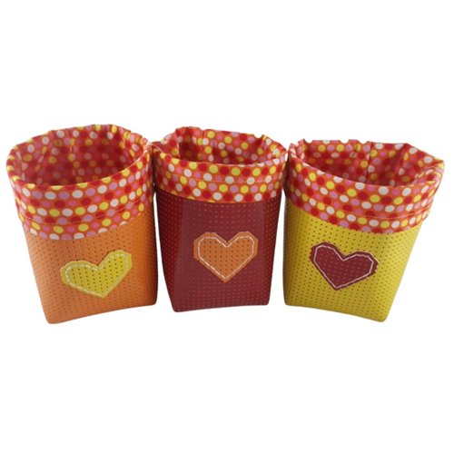 Lot de 3 petites corbeilles vitaminées