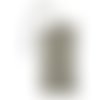 Marque page blanc motif géométrique doré