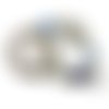 Anneau de dentition bleu et beige inspiration montessori