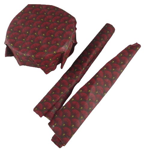 Lot de 3 bee wrap éventails rouges