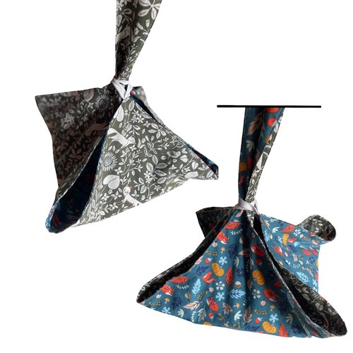 Sac à tarte réversible motifs automnaux n°1