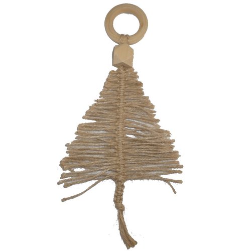 Sapin de noël en macramé