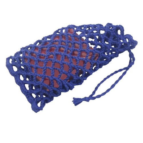 Etui bleu marine au crochet pour savon ou shampoing solide