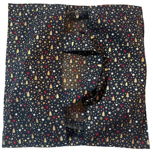 Sac à tarte noir et petits motifs de noël