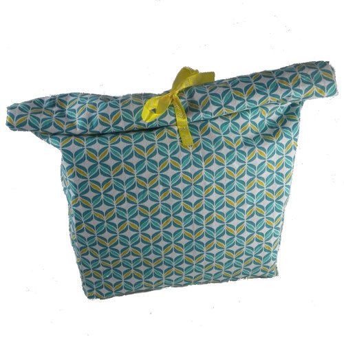 Lunch bag vert et jaune