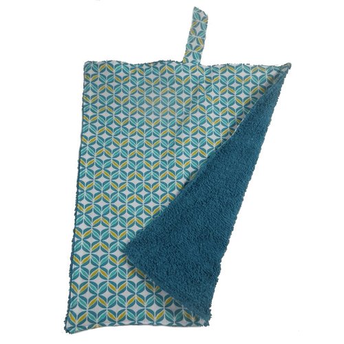 Essuie-mains / torchon bleu et jaune
