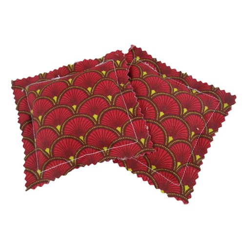 Chaufferettes / pocket bouillottes sèches éventails rouges et jaunes / bouillotte de poche