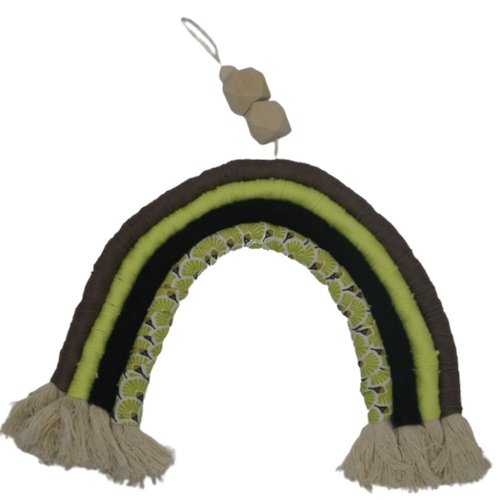 Arc-en-ciel vert, marron et noir