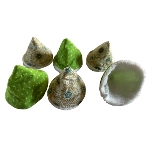 Lot de 6 tipis pare pipi verts