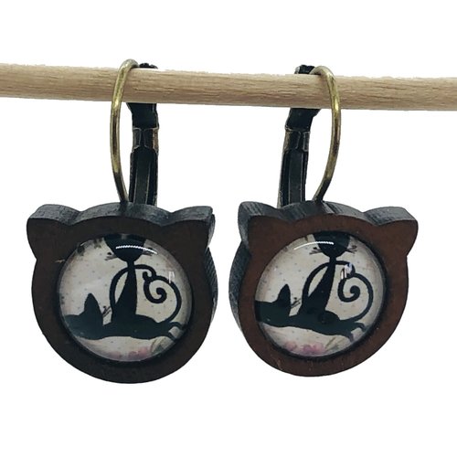Boucles d'oreilles chats