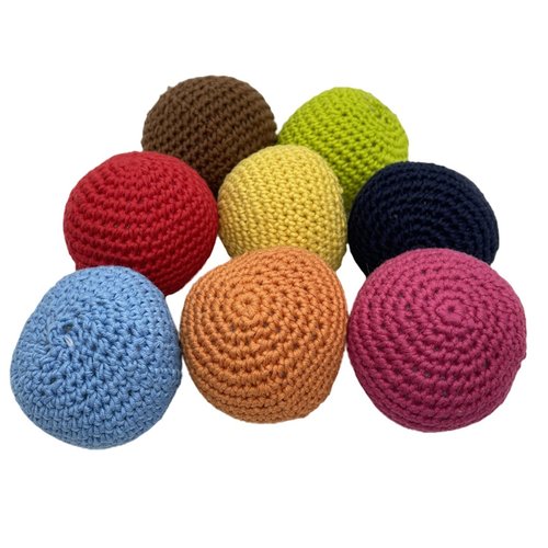 Lot de 8 balles au crochet