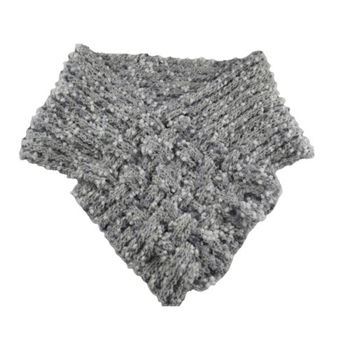 Snood, col ou écharpe circulaire grise