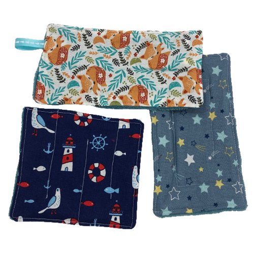 Lot de 3 fidgets labyrinthes bleus