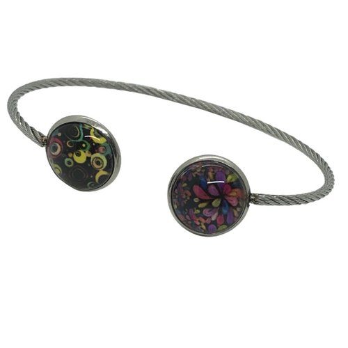 Bracelet feu d'artifice et cercles multicolores