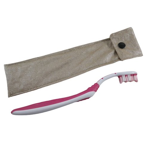 Etui pour brosse à dent dorée