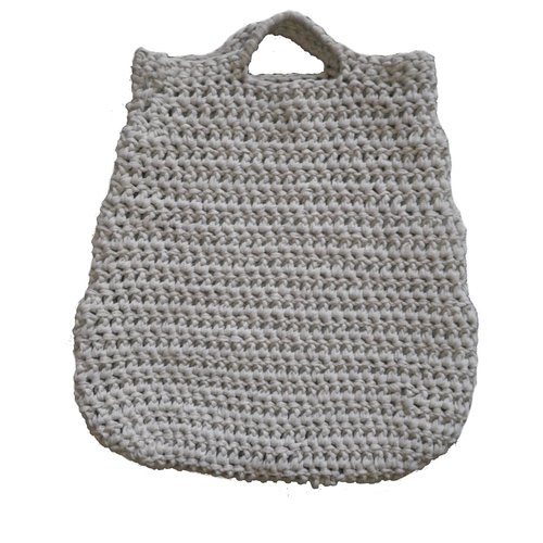 Sac beige au crochet