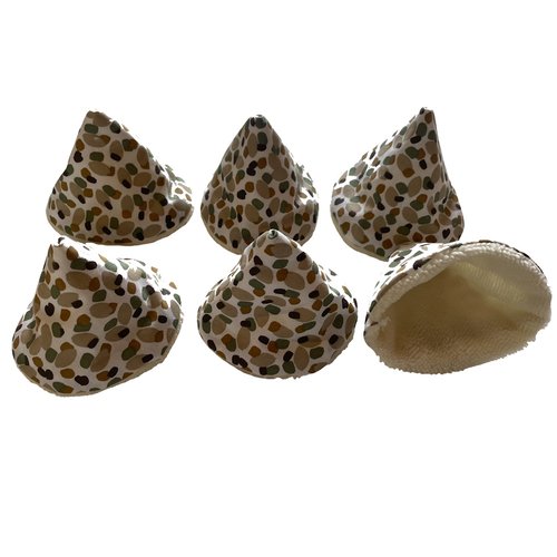 Lot de 6 tipis pare pipi motif camouflage