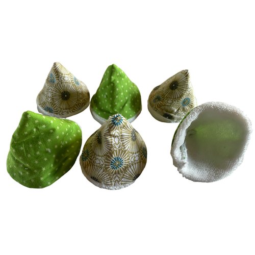 Lot de 6 tipis pare pipi verts