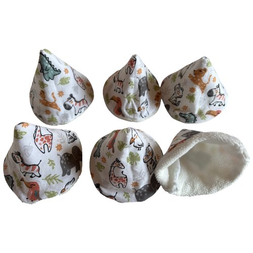 Lot de 6 tipis pare pipi animaux sauvages