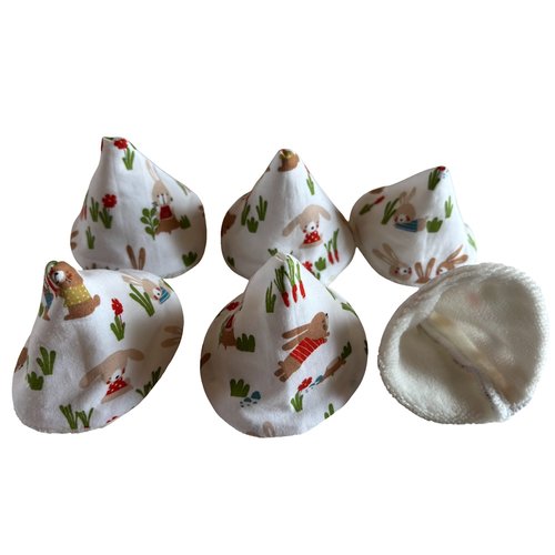 Lot de 6 tipis pare pipi petits lapins