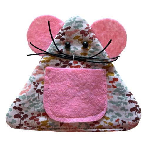 Pochette dent petite souris multicolore
