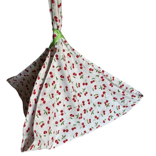 Sac à tartes blanc et cerises