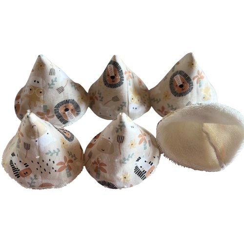 Lot de 6 tipis pare pipi animaux de la savanne