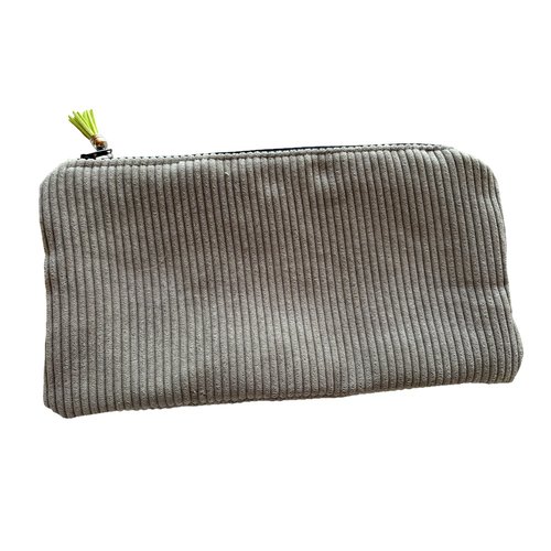 Pochette / trousse velours côtelé