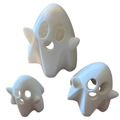 3 petits fantômes décoratifs pour halloween