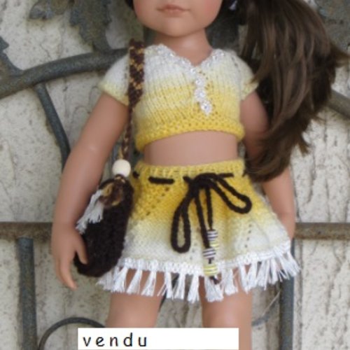 Vêtement poupée hannah götz, compatible kidtz, ag de 46 / 50 cms