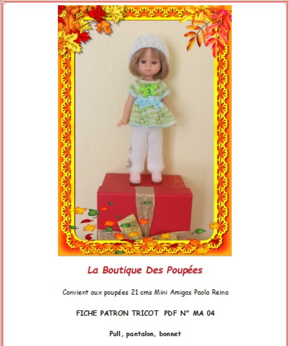 Pastel patron crochet poupée Paola Reina Las Amigas