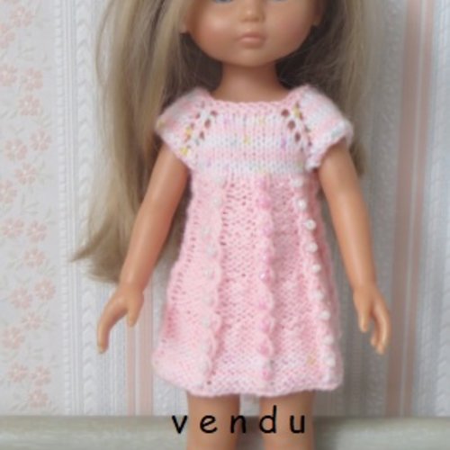 1 robe pour poupées les chéries, paola reina, minouche, mini maru