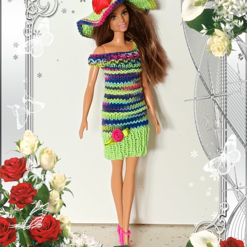 Vêtements pour poupée mannequin barbie fait main