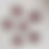 Lot de 6 fleurs crochetées