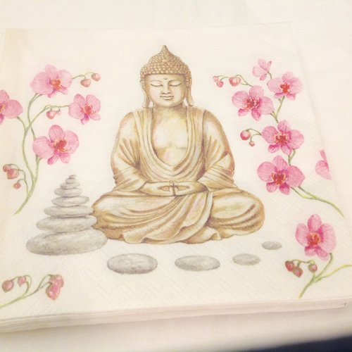 Serviette en papier asie - bouddha
