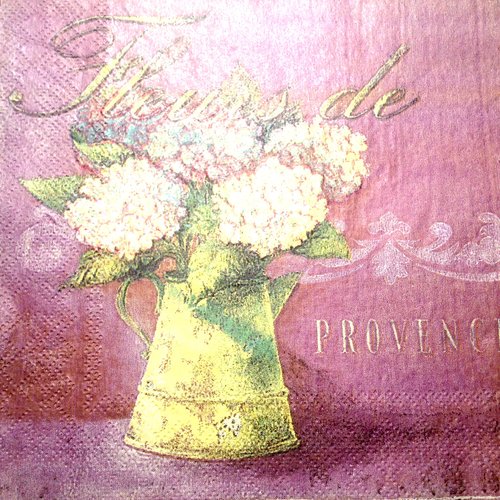 Serviette en papier - fleurs de provence